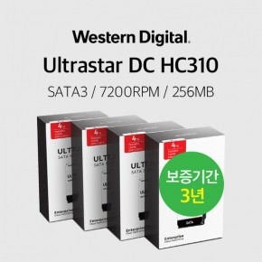 WD 4TB Ultrastar DC HC310 HUS726T4TALA6L4 4PACK