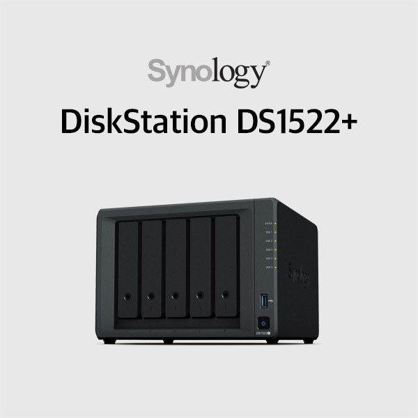 시놀로지 DiskStation NAS 5베이 (하드미포함) DS1522+[설치지원]