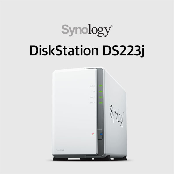시놀로지 DiskStation NAS 2베이 (하드미포함) DS223j [설치지원]