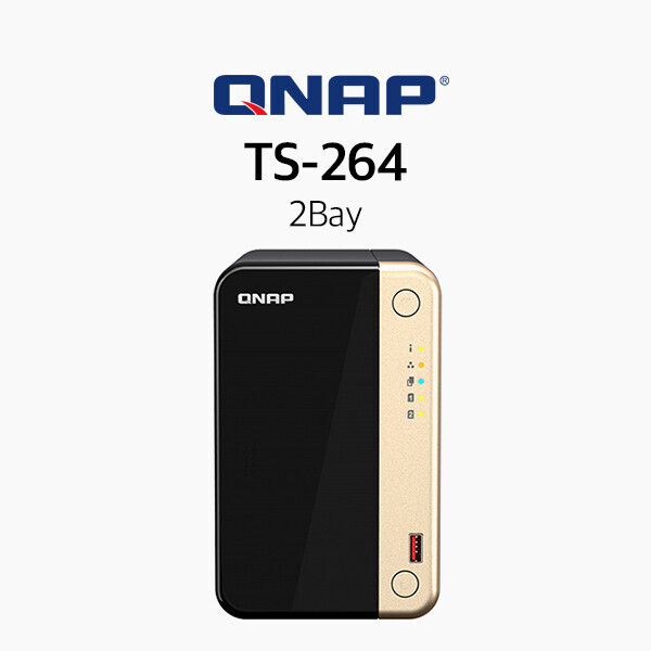 QNAP 큐냅 TS-264-8G 2베이 (하드미포함)