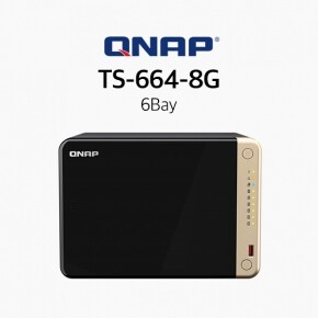 QNAP 큐냅 TS-664-8G 6베이 (하드미포함)